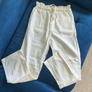 NWOT Love Tree white beach pants (size S)